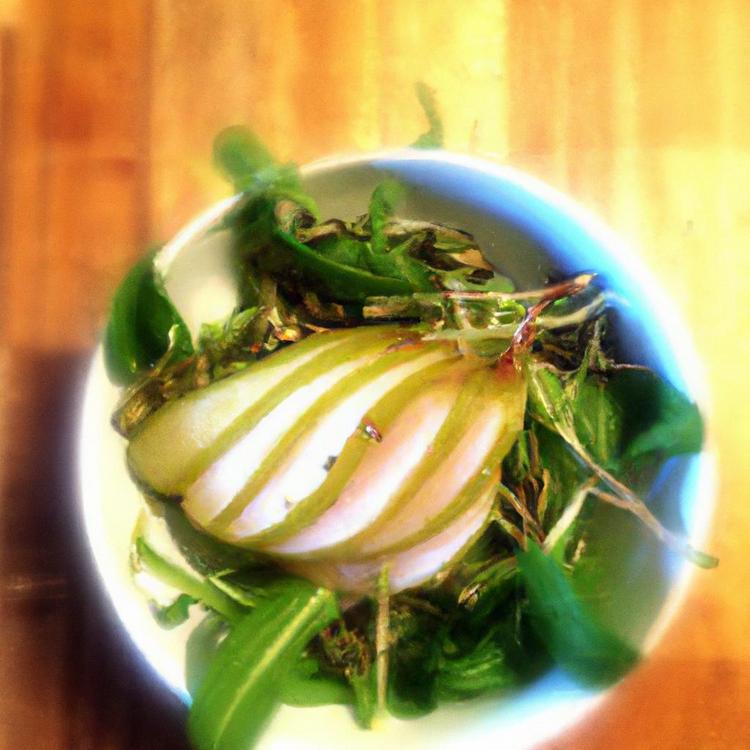 Sałatka z rukolą gruszką i słonecznikiem